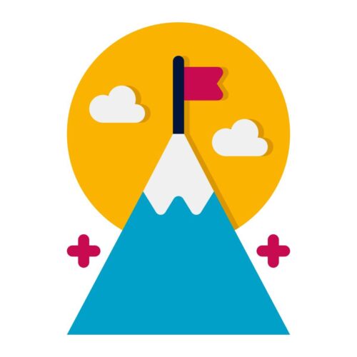 Goal icon in Flat style